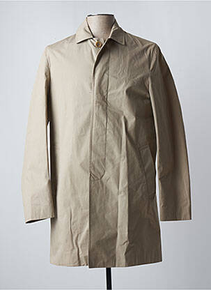 Imperméable finition intérieure doublée sans capuche beige LANIFICIO homme