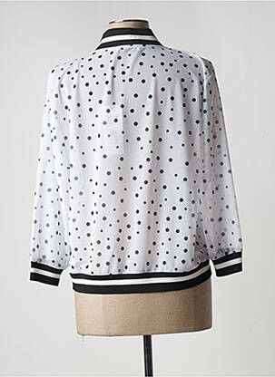 Veste casual fermeture zippée sur le devant blanc FUEGO WOMAN femme