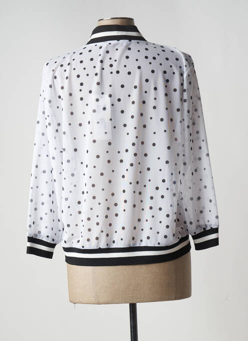 Veste casual fermeture zippée sur le devant blanc FUEGO WOMAN femme