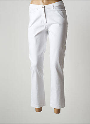 Pantalon 7/8 blanc CHRISTINE LAURE pour femme