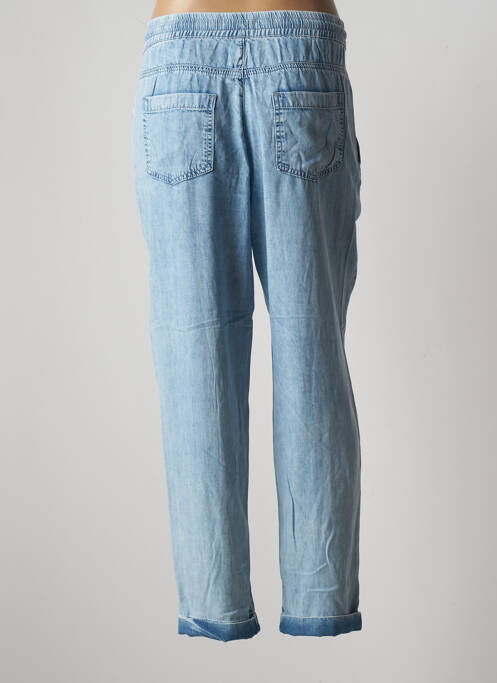 Pantalon droit taille élastique taille normale bleu EVA KAYAN femme