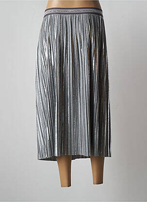 Jupe mi-longue stretch gris THOMAS RABE femme