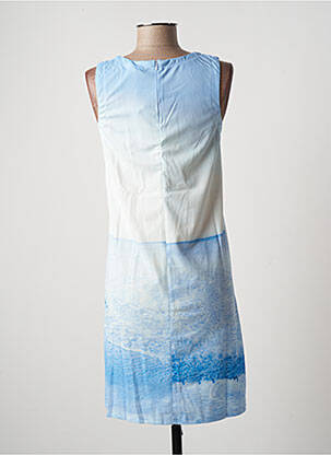 Robe mi-longue imprimé fantaisie sans manche bleu ESPRIT DE LA MER femme