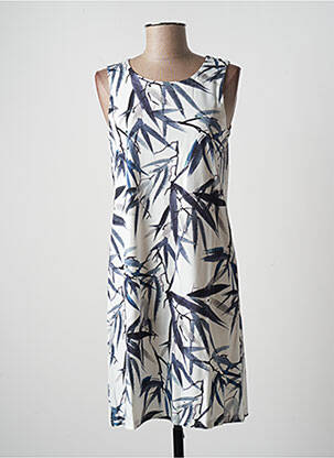 Robe mi-longue imprimé fantaisie sans manche bleu ESPRIT DE LA MER femme