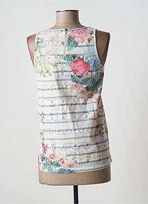 Top imprimé fantaisie sans manche beige ESPRIT DE LA MER femme