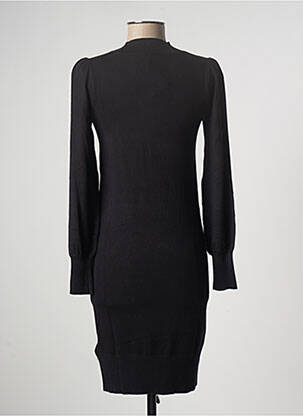 Robe pull col col montant manches longues noir CAMAIEU femme