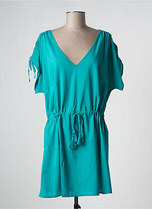 Robe courte manches courtes manches courtes vert SIMONE PERELE femme