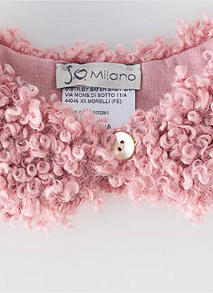 Col / tour de cou rose J.O MILANO enfant