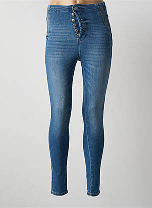 Jeans skinny taille haute taille haute bleu GUESS femme