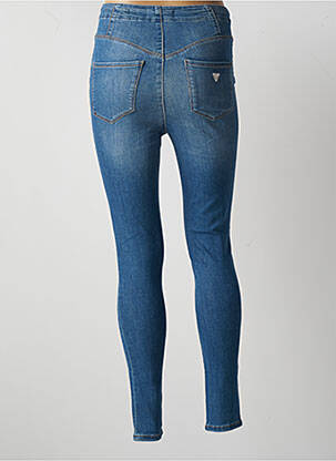 Jeans skinny taille haute taille haute bleu GUESS femme