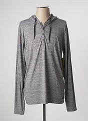 Sweat-shirt à capuche gris HERO BY JOHN MEDOOX pour homme seconde vue