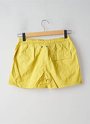 Short de bain effet matière satinée jaune DAN JOHN homme