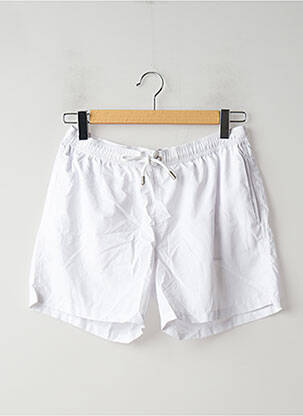 Short de bain tissage imperméable blanc DAN JOHN homme