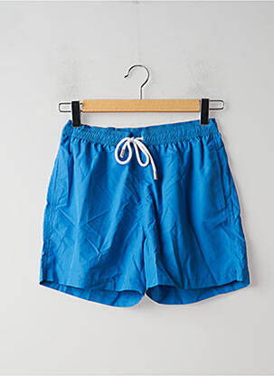 Short de bain tissage imperméable bleu DAN JOHN homme