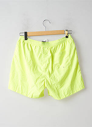 Short de bain tissage imperméable jaune DAN JOHN homme