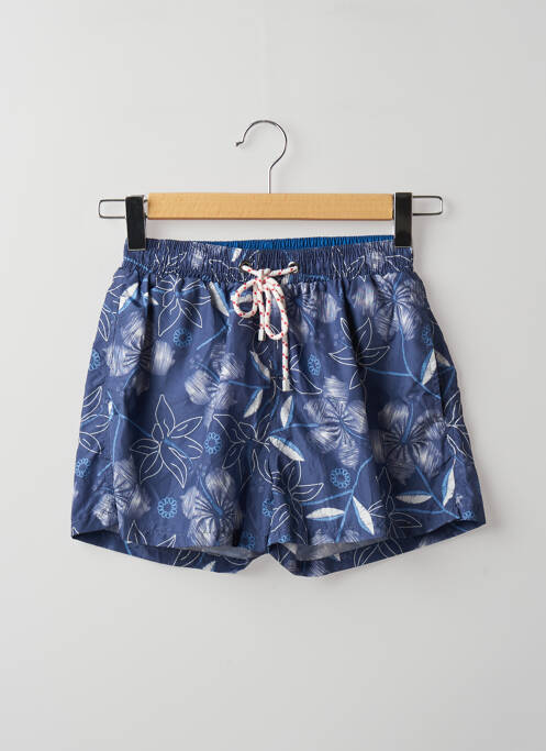 Short de bain imprimé fantaisie bleu DAN JOHN homme