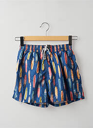 Short de bain imprimé fantaisie bleu DAN JOHN homme