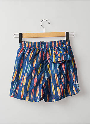 Short de bain imprimé fantaisie bleu DAN JOHN homme