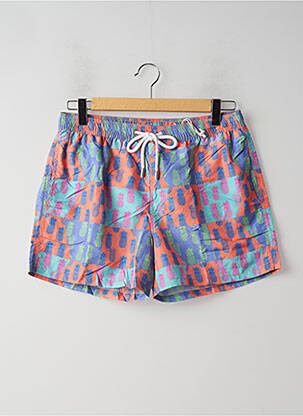 Short de bain imprimé fantaisie bleu DAN JOHN homme