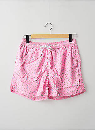 Short de bain imprimé fantaisie rose DAN JOHN homme