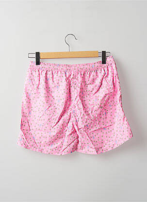Short de bain imprimé fantaisie rose DAN JOHN homme