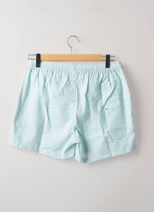 Short de bain effet matière satinée vert DAN JOHN homme