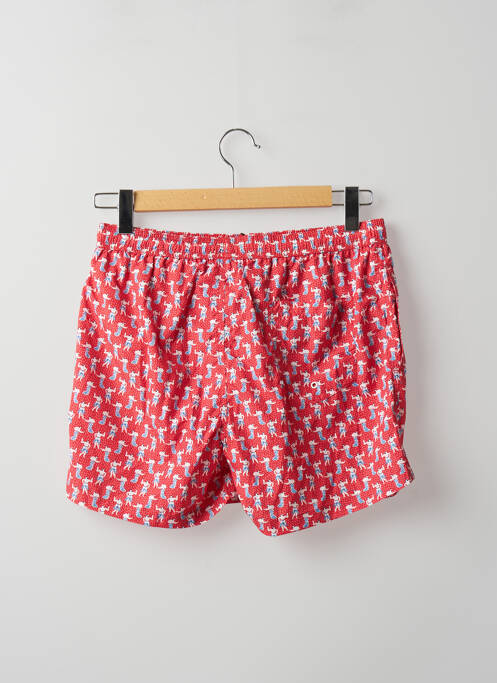 Short de bain rouge DAN JOHN pour homme