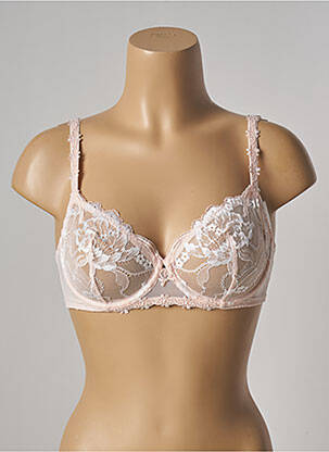 Soutien-gorge broderie haut soutien-gorge emboitant rose SIMONE PERELE femme