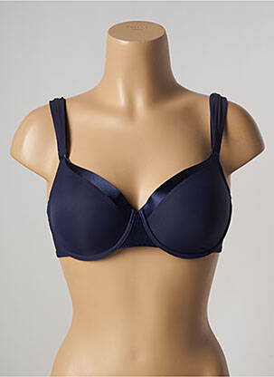 Soutien-gorge effet matière satinée haut soutien-gorge moulé bleu SIMONE PERELE femme