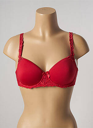 Soutien-gorge broderie haut soutien-gorge moulé rouge SIMONE PERELE femme