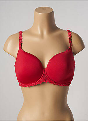 Soutien-gorge broderie haut soutien-gorge moulé rouge SIMONE PERELE femme