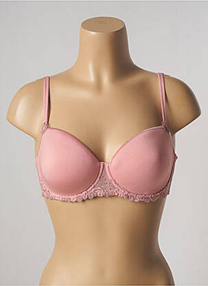 Soutien-gorge broderie haut soutien-gorge moulé rose SIMONE PERELE femme