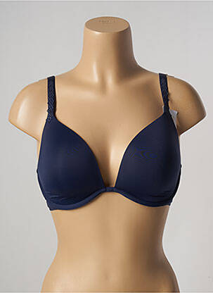 Soutien-gorge broderie haut soutien-gorge moulé bleu SIMONE PERELE femme