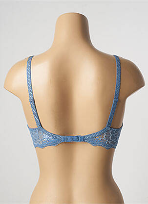 Soutien-gorge effet matière satinée haut soutien-gorge moulé bleu SIMONE PERELE femme