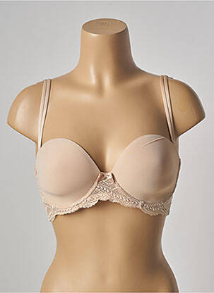 Soutien-gorge effet matière satinée haut soutien-gorge balconnet chair SIMONE PERELE femme