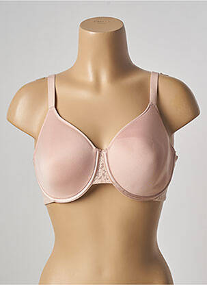 Soutien-gorge effet matière satinée haut soutien-gorge moulé rose FEMILET femme