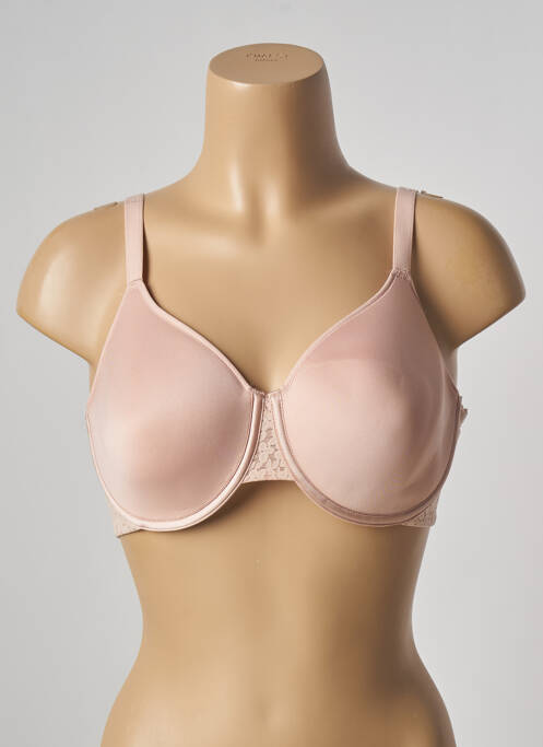 Soutien-gorge effet matière satinée haut soutien-gorge moulé rose FEMILET femme