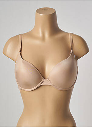 Soutien-gorge effet matière satinée haut soutien-gorge moulé chair SIMONE PERELE femme