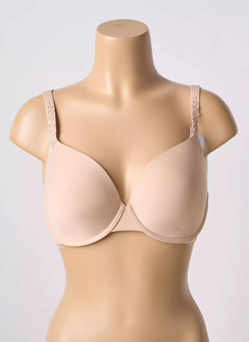 Soutien-gorge effet matière satinée haut soutien-gorge moulé chair SIMONE PERELE femme