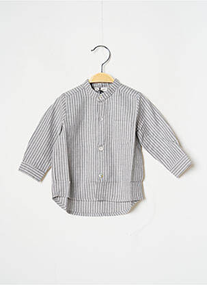 Chemise manches longues imprimé rayures gris J.O MILANO garcon