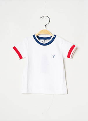 T-shirt coupe droite manches courtes blanc J.O MILANO garçon
