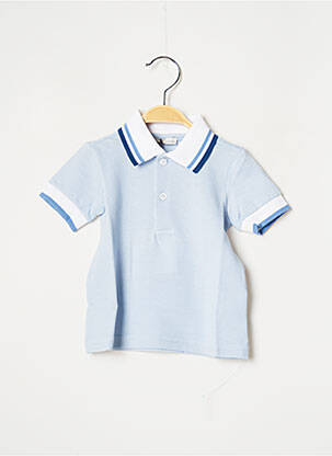 Polo coupe droite manches courtes bleu J.O MILANO garçon