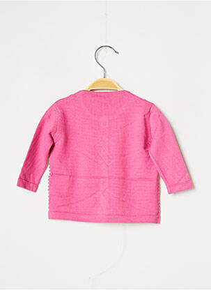 Gilet manches longues resserrée sur le bas rose J.O MILANO fille