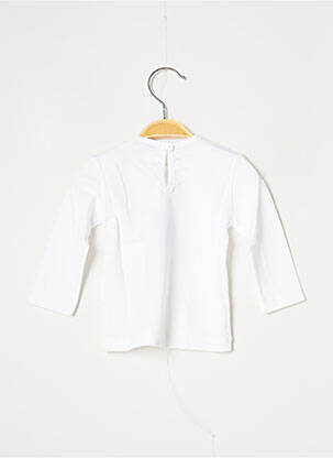 T-shirt fermeture boutonnée au dos manches longues blanc J.O MILANO fille