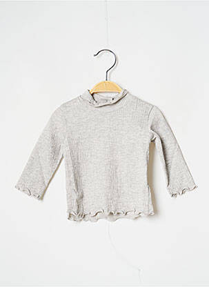 Sous-pull coupe droite manches longues gris J.O MILANO fille