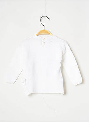 Pull resserrée sur le bas manches longues blanc J.O MILANO fille