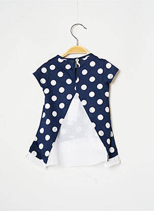 Tunique manches courtes col rond bleu J.O MILANO fille