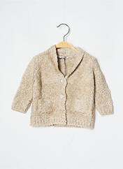 Gilet manches longues beige J.O MILANO pour fille seconde vue