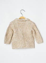 Gilet manches longues beige J.O MILANO pour fille seconde vue