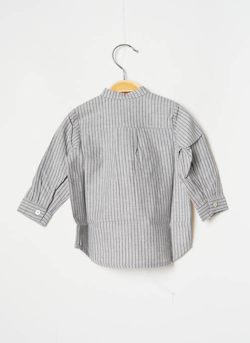 Chemise manches longues imprimé rayures gris J.O MILANO garcon